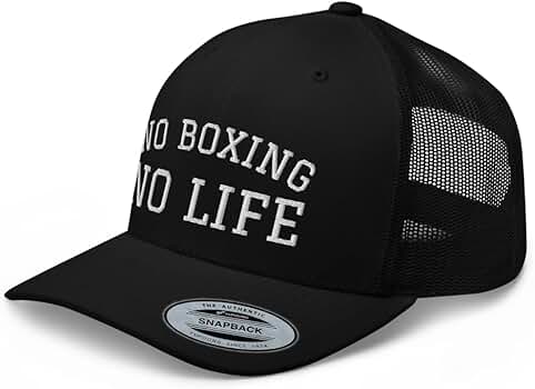 RIVEMUG No Boxing No Life Premium Trucker Hat Mid Crown